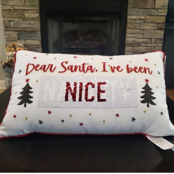 Dear Santa Pillow-NWT - Picture 3 of 6